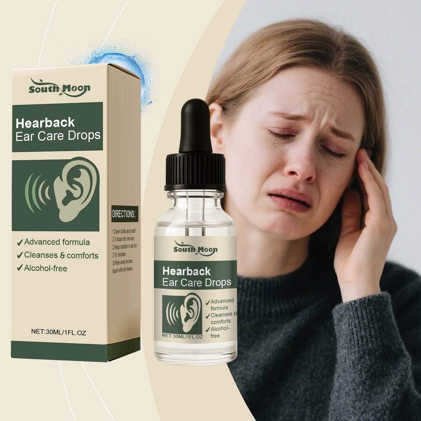 Anti Ear Ringing Relief Drops Relieve Ear Pain Inflammation Prevent Infection Reduce Tinnitus Ringing Sound Treatment Solution