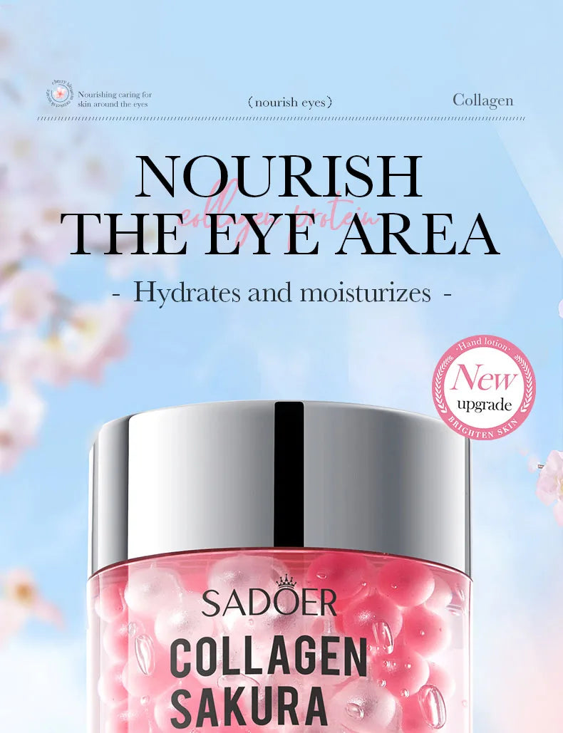 SADOER Sakura Eye Cream Anti Dark Circles Wrinkles Moisturizing Hydrating Anti-aging Creams Eyes Skin Care