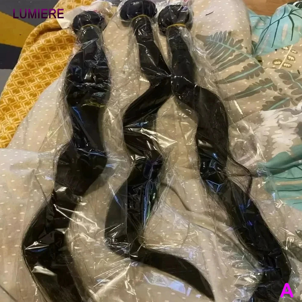 32 Inch 18A Bone Straight Human Hair Bundles 3/4 Bundles Hair 100% Raw Human Hair Bundles Deal Brazilian Virgin Hair Extensions