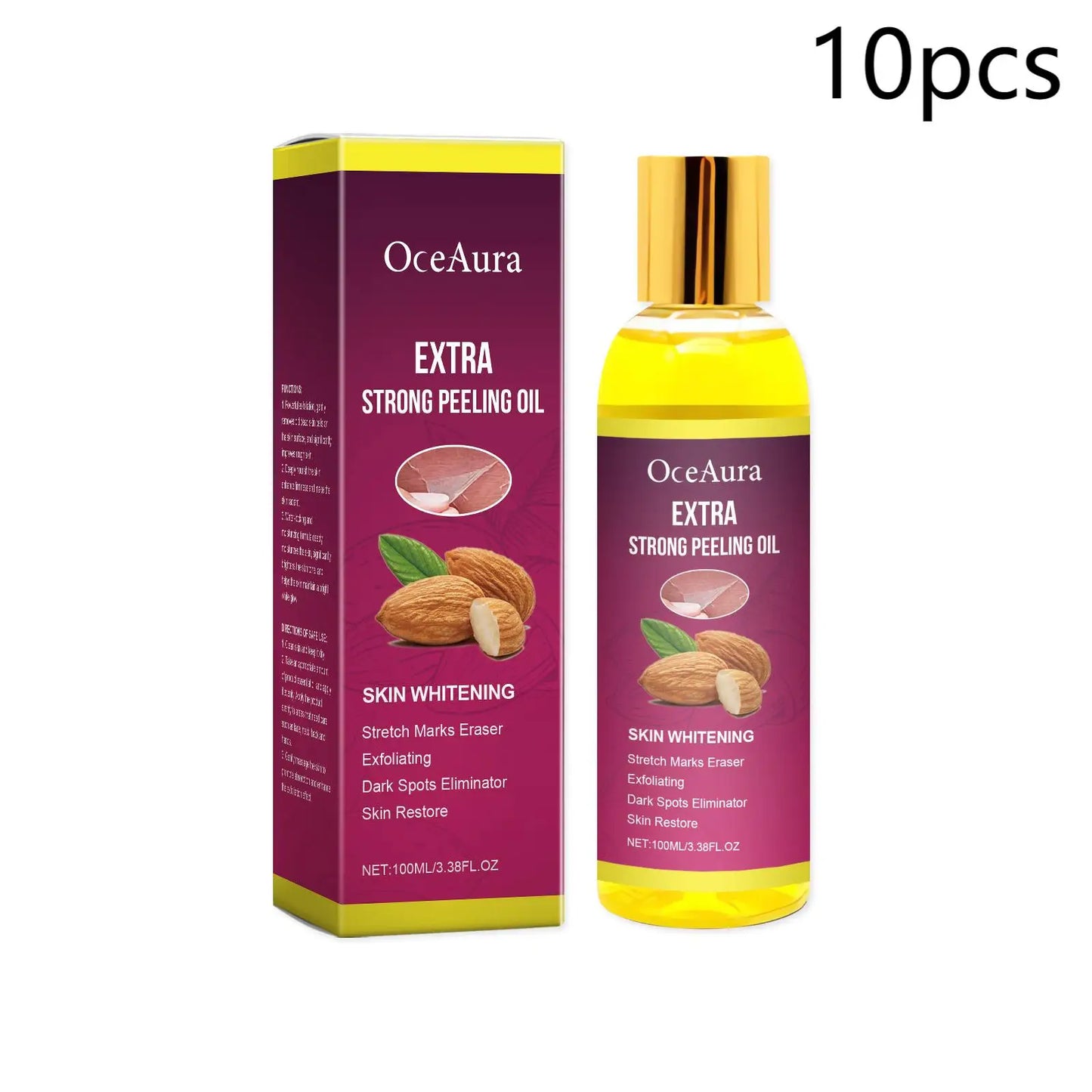 Body Exfoliating Oil, Cleansing & Nourishing Dry Skin Care, Polishing Treatment for Glowing Skin
