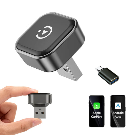 2-in-1 Wireless CarPlay & Android Auto Dongle