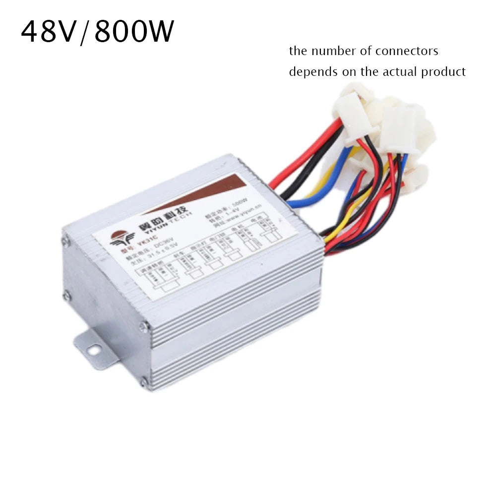 DC Brush Motor Controller For Electric Bicycle Parts 24V/36V/48V Electric Bike Brush Motor Controller 250W/350W/500W/800W