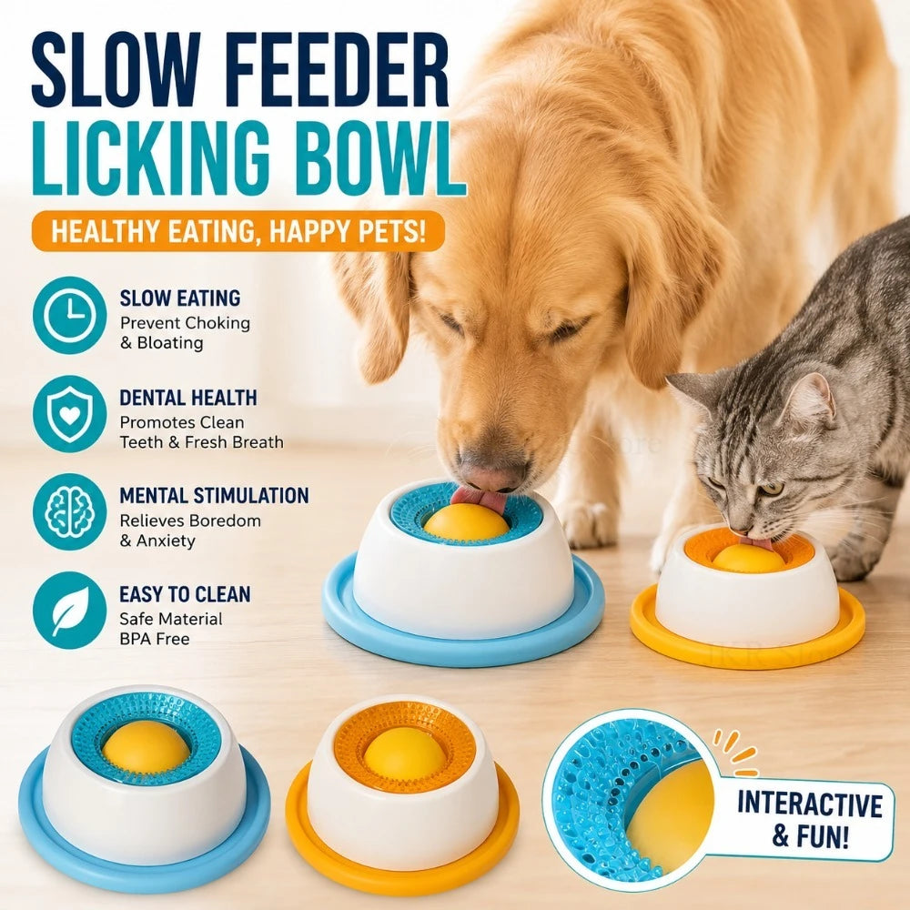 Dog & Cat Lick Mat - Bath, Grooming & Training Treat Pad