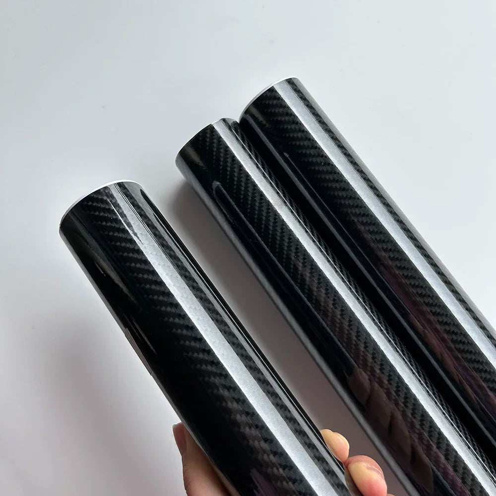 6D Carbon Fiber Vinyl Foil Film Ultra Gloss Waterproof Decoration Film Auto Wrap Sticker for Laptop Phone Case Motorcycle
