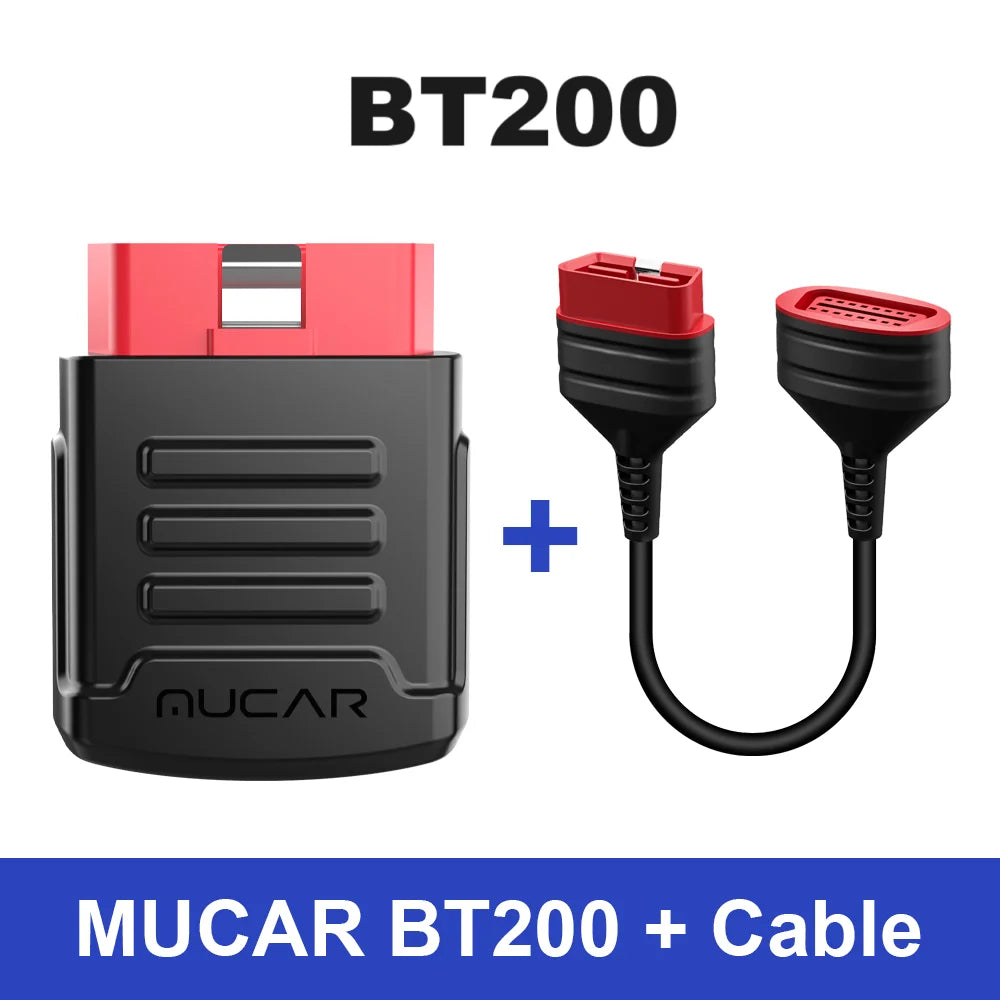 MUCAR BT200 Pro OBD2 Car Diagnostic Scanner with Full System Support