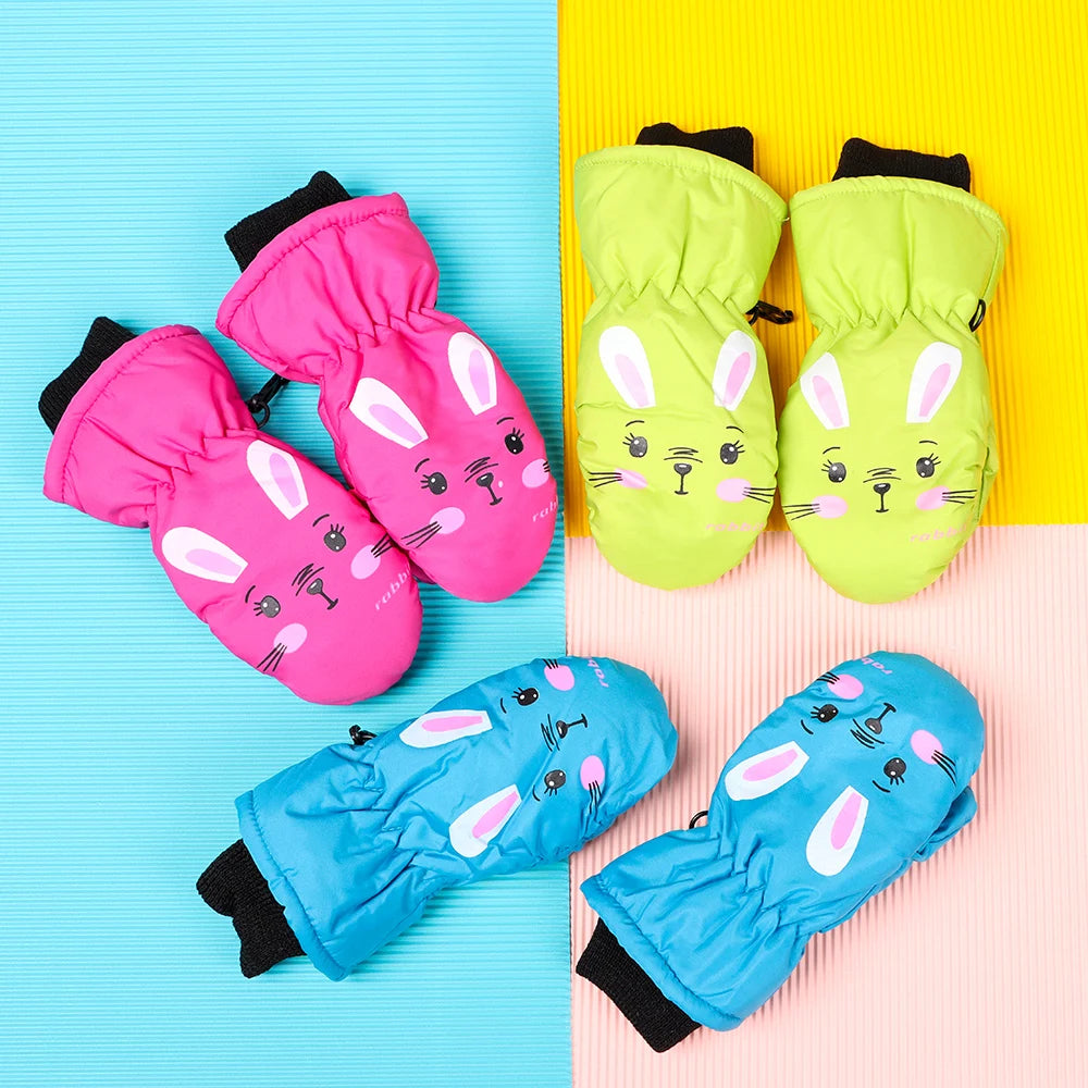 Toddler Cartoon Bunny Mittens - Warm Full Finger Gloves 0-5 Years - photo 4