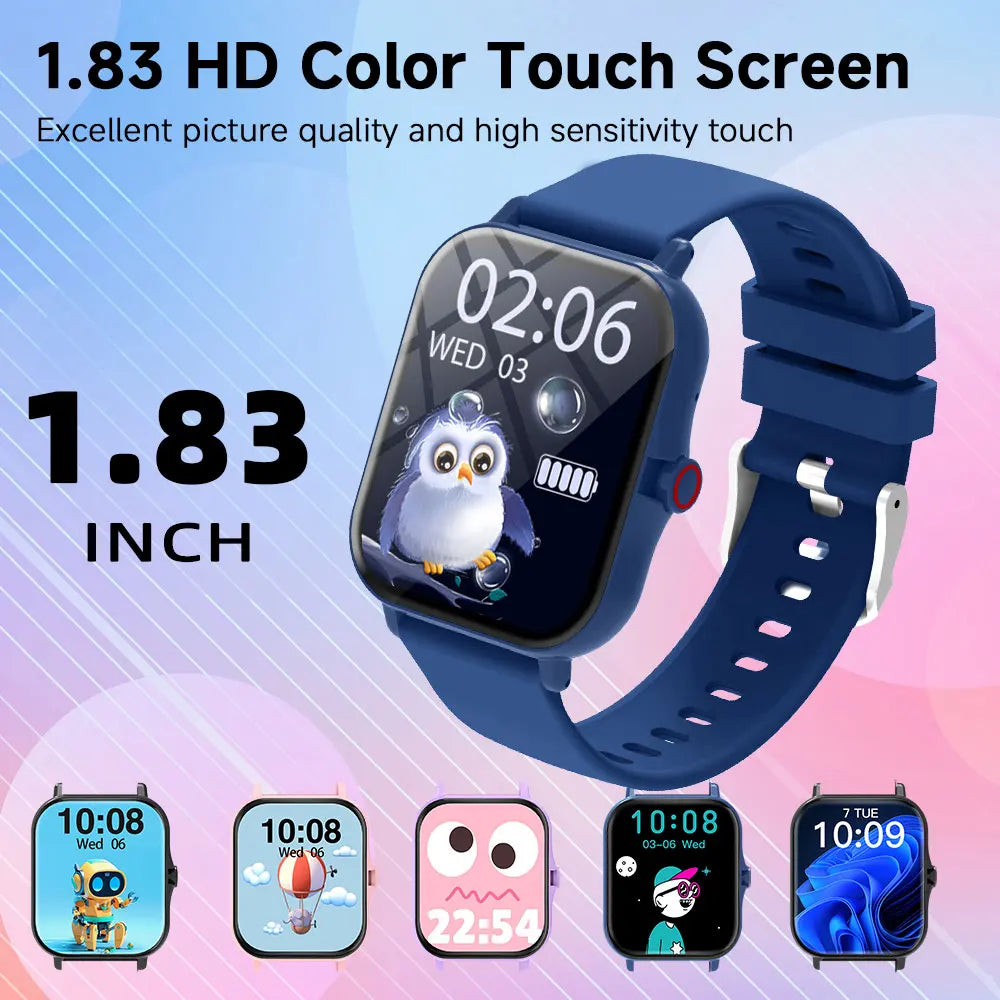 NEW Hot Smart Watch 1.83''HD Screen Camera Music Control Multi-mode Sports Bluetooth Call for Android/IOS 2026 Kids Gift Choice