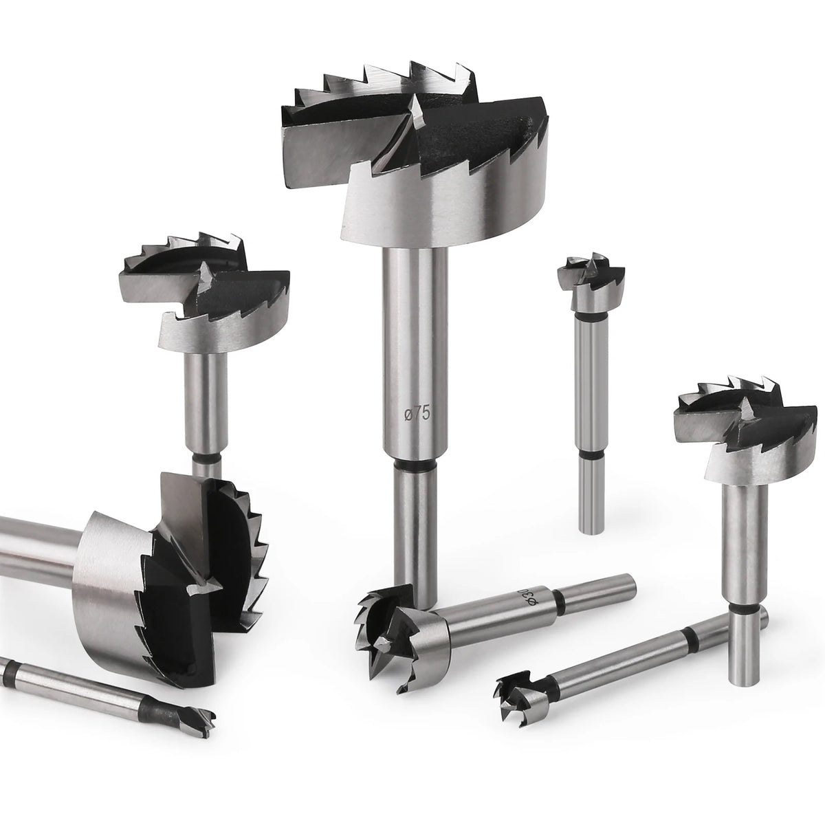 Forstner Drill Bit Set 6-100mm, Hinge Boring Wood Hole Cutter