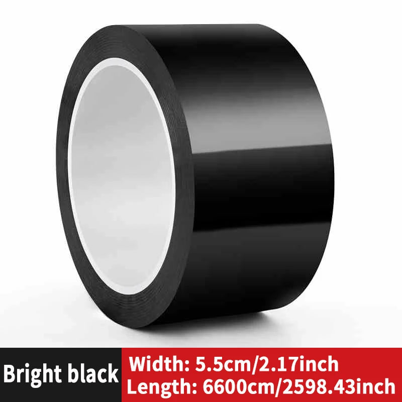Car modified color film, High brightness black carbon fibrous PET car interior and exterior sticker, body mid net modification