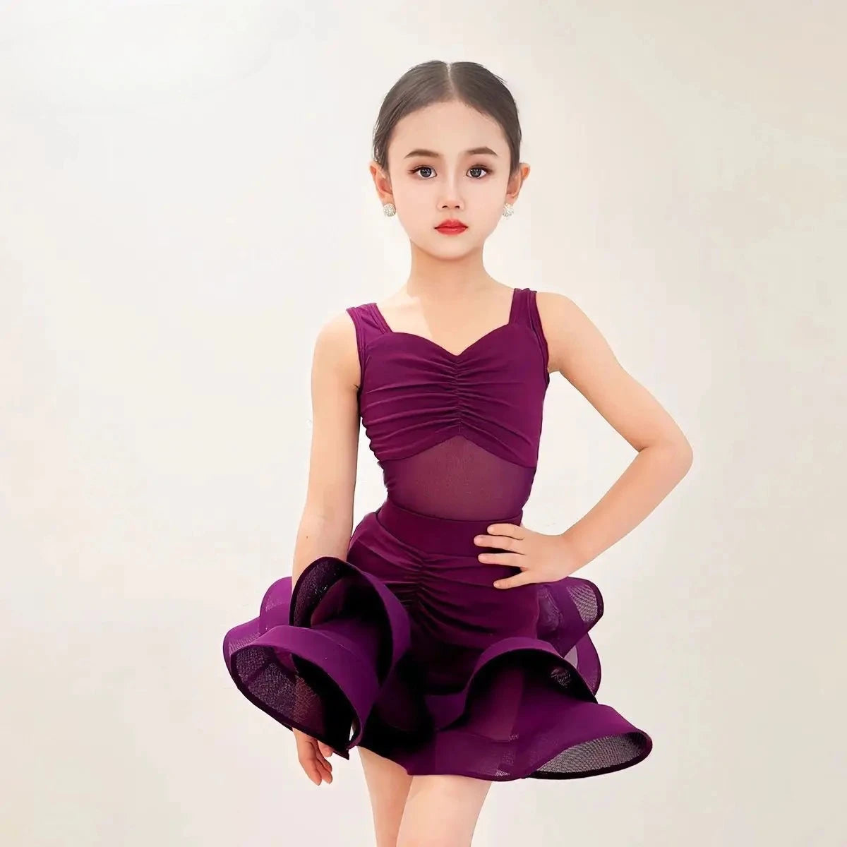 Girls professional Latin dance dress