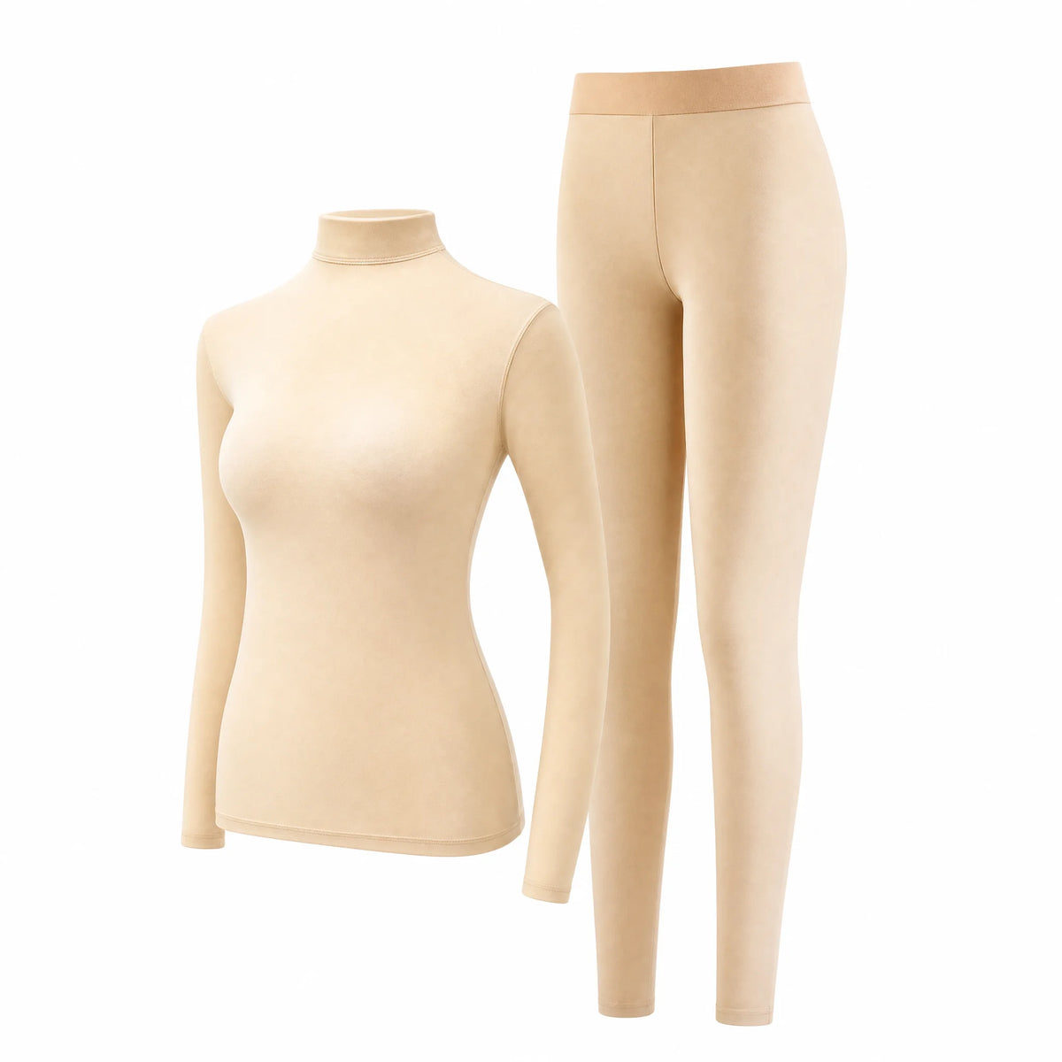 Women's Stacked High Collar Thermal Top - Seamless Stretch Base Layer - photo 10