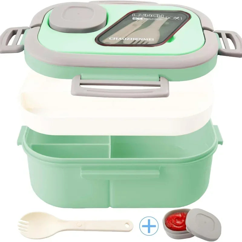 Adult Bento Lunch Box - 40oz 4 Compartment Meal Prep Box - photo 3