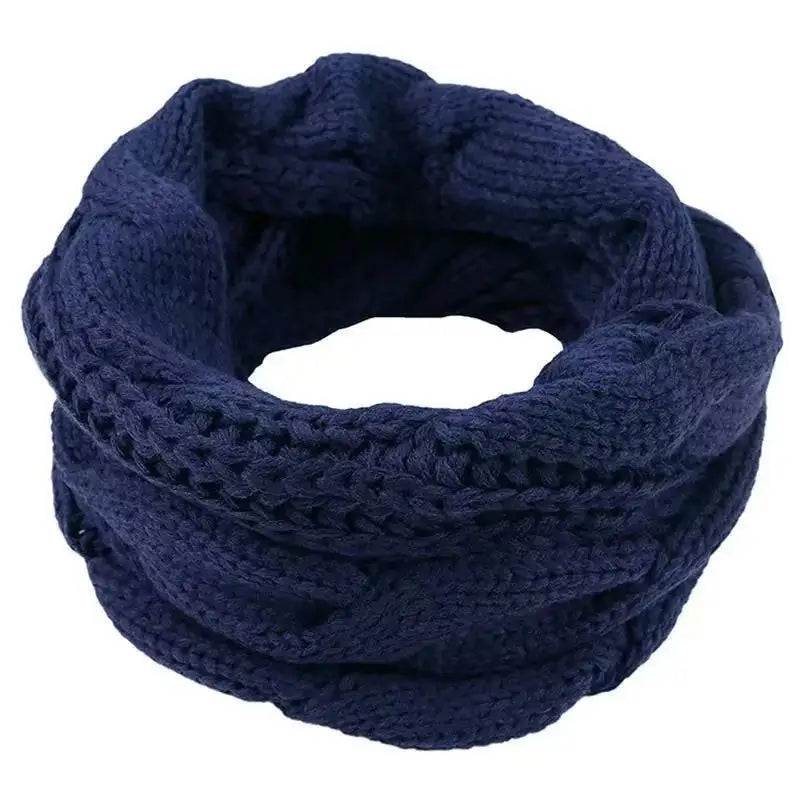 Women's Color Block Knit Loop Scarf - Circle Infinity Winter Scarf - photo 19