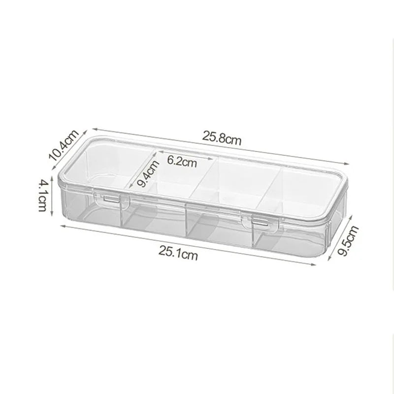 4-Grid Fridge Storage Box - Stackable Ginger & Garlic Organizer - photo 2