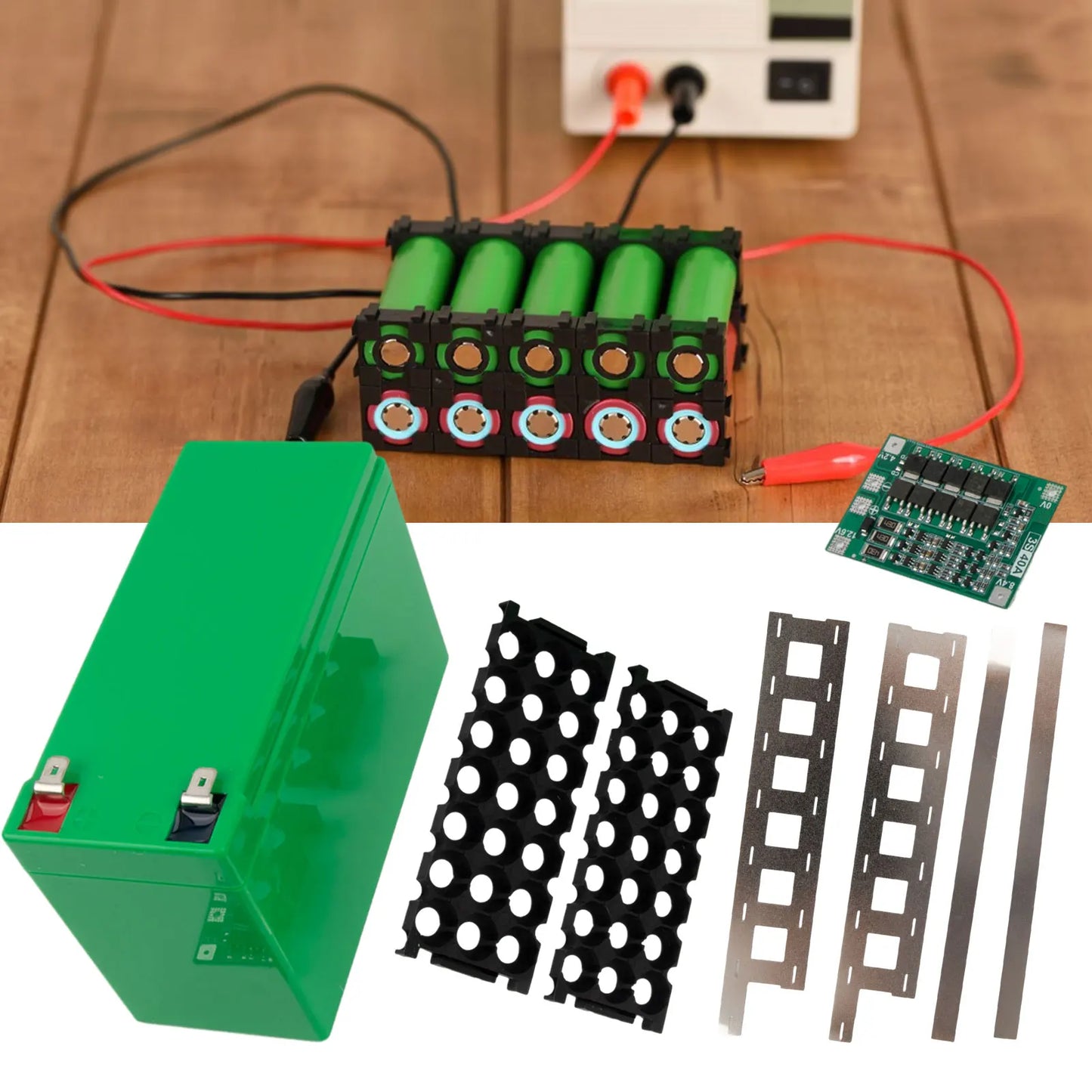 ABS Battery Case 12V 7Ah Battery Case Holder Fit 18 650 Cells 3x7 Nickel Strip Storage Box For 18 650 Battery DIY Battery Pack