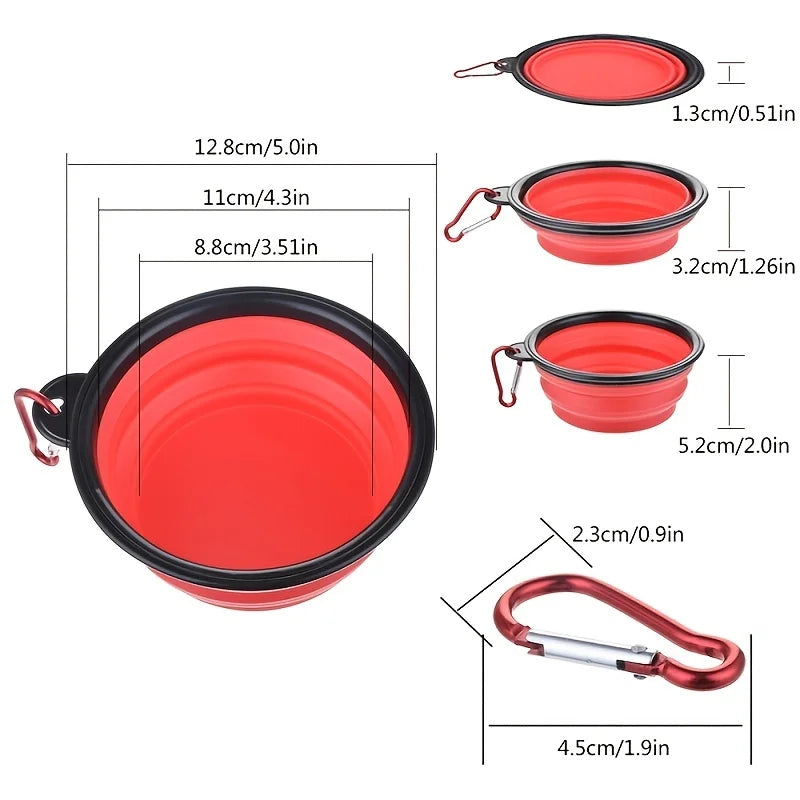 Collapsible TPR Pet Bowl - Portable Travel Food & Water – photo 2