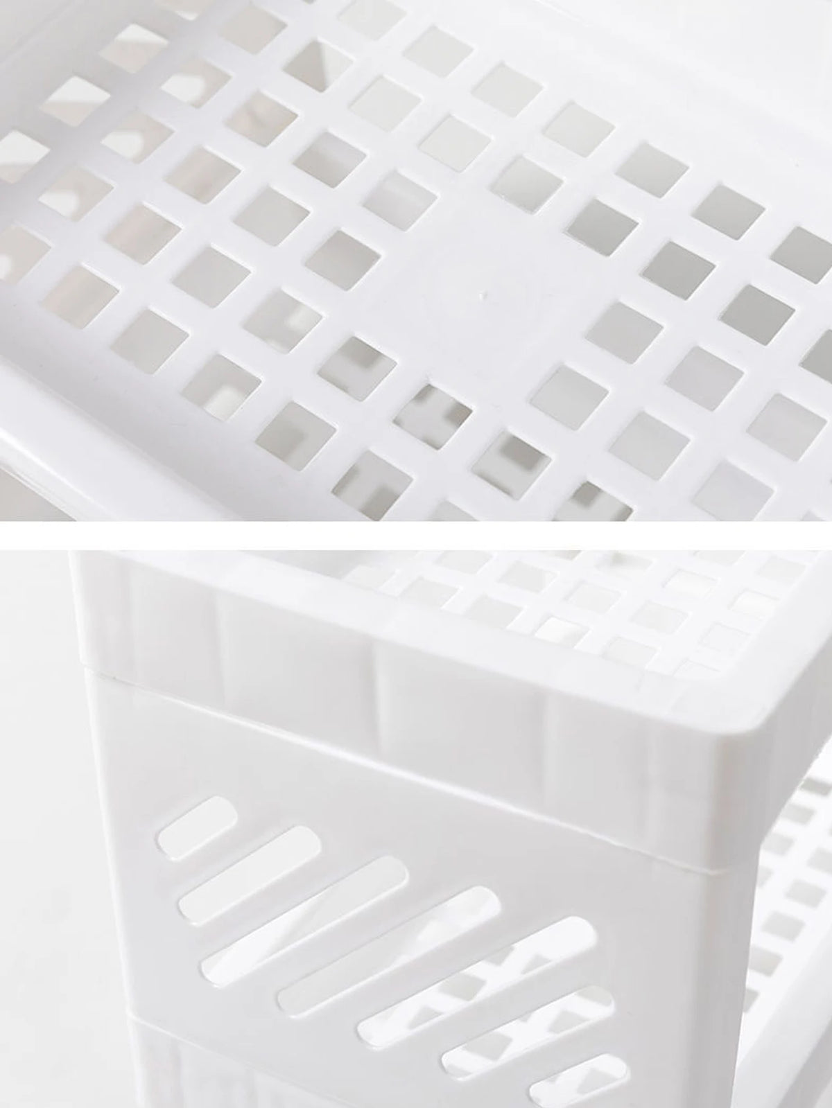 Double-layer white desktop storage rack — view 5 of 14