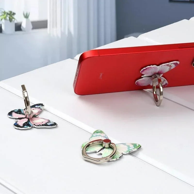 Beautiful Butterfly Phone Ring Holder – Finger Grip Stand | Universal Smartphone Accessory