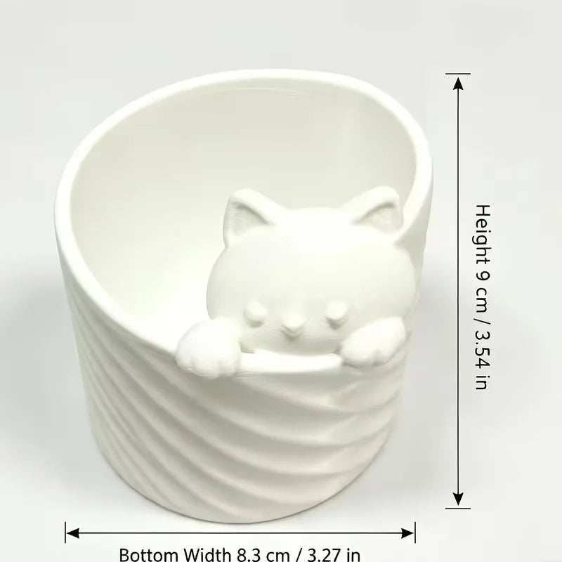 Cat-Shaped Wall Kitchen Organizer - Hooks & Spice Shelf – photo 6