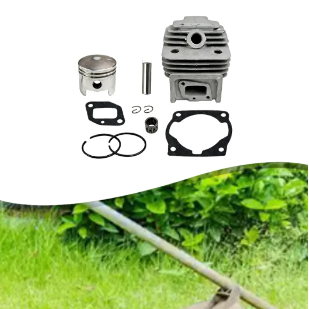 44mm Cylinder And For Piston Kit For 52CC 44-5 Brush Cutter, Metal Replacement Set With Rings And Pins