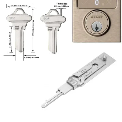 New Upgrade Version Steel Alloy Hand Locksmith Supplies Durable Hand Tool for Home Door Lock Opening