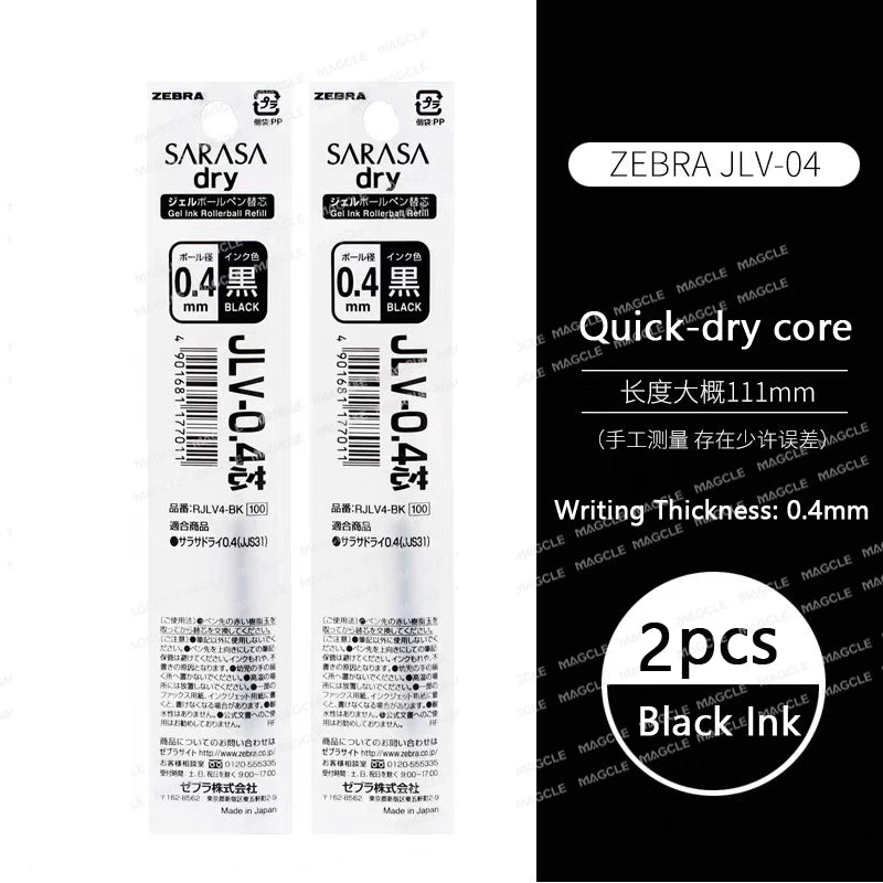 Zebra Japan SARASA Quick-Drying Neutral Pen JJZ49 0.4 Girfit Grip 0.5mm Signing Stylo Back to school aesthetic supplies statione