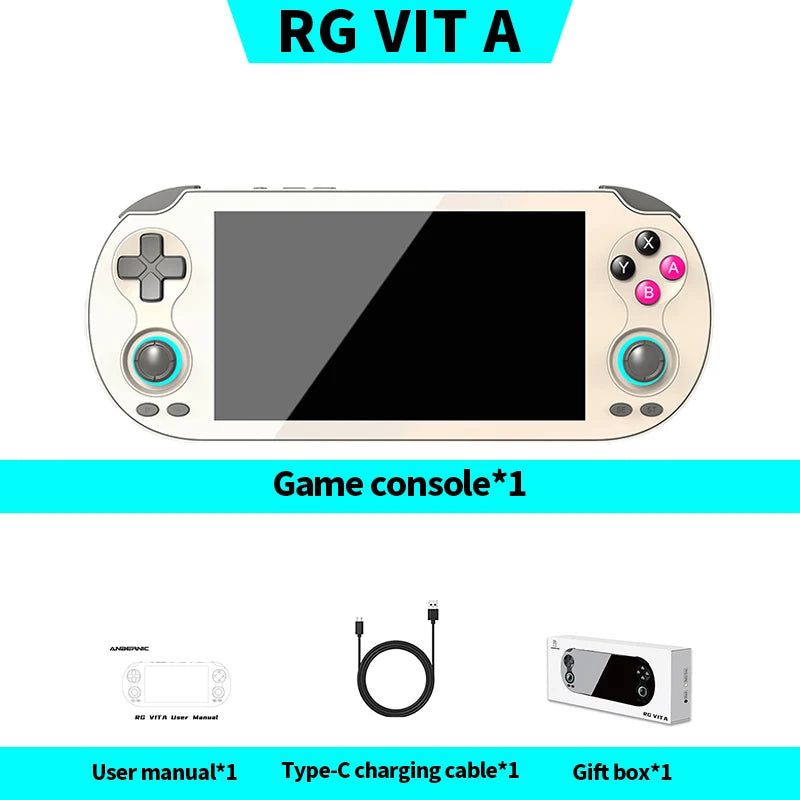 RG VITA / RGVITA Pro Handheld Game Console 5.46'' IPS Touchscreen 5000mAh Video Gaming Player Supports AI Streaming