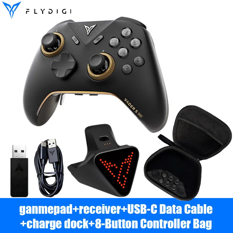 In Stock Flydigi Vader 5 Pro global version Wireless Bluetooth Gamepad Controller Multi-Platform for PC NS2 Mobile Steam Tablet