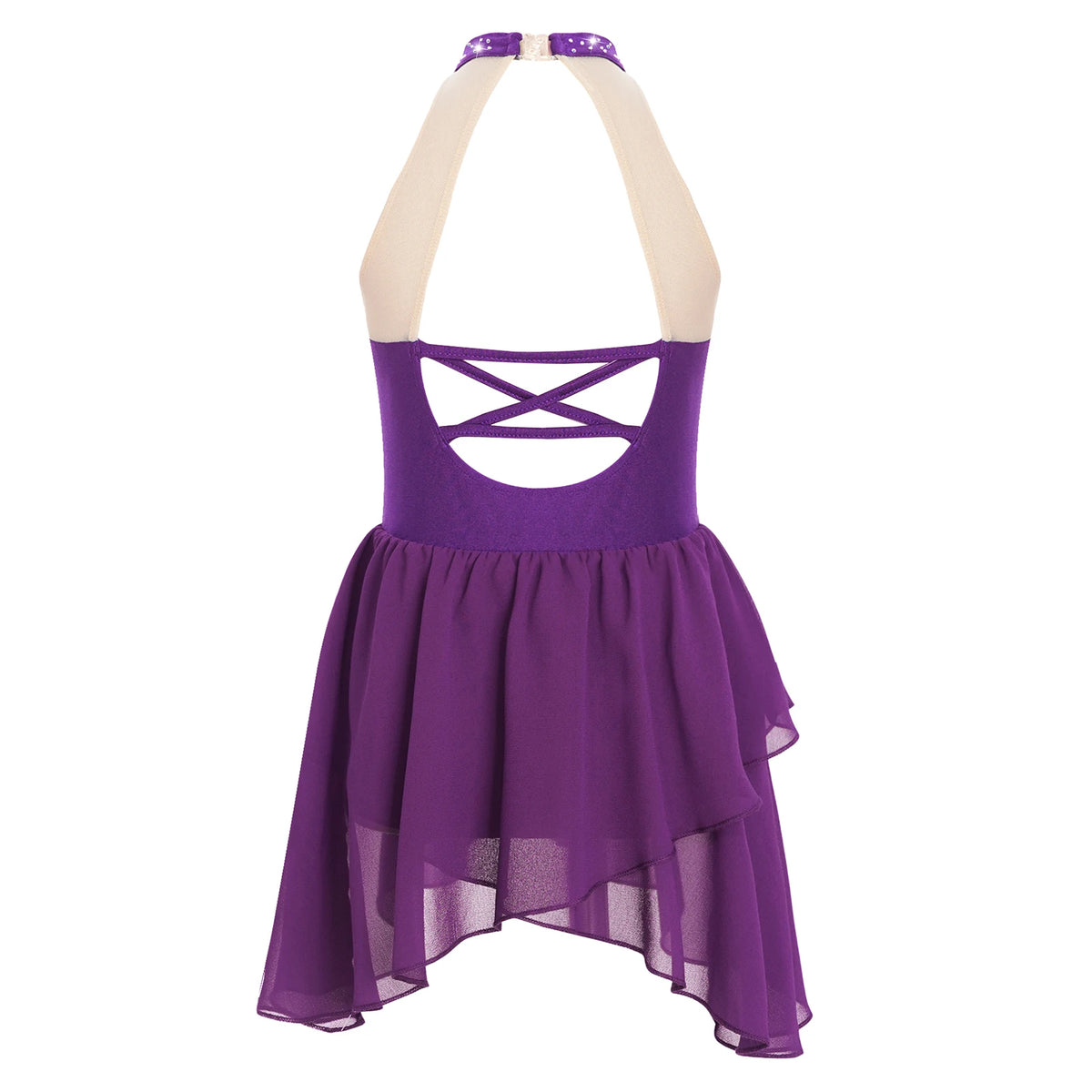 Girls sparkling sequin ballet dance dress