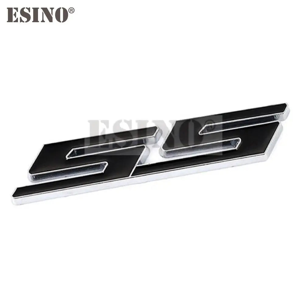 New Car Styling 3D Metal Chrome Zinc Alloy Emblem Car Body SS Front Grill Badge Sticker Decal for Chevrolet SS Camaro SS