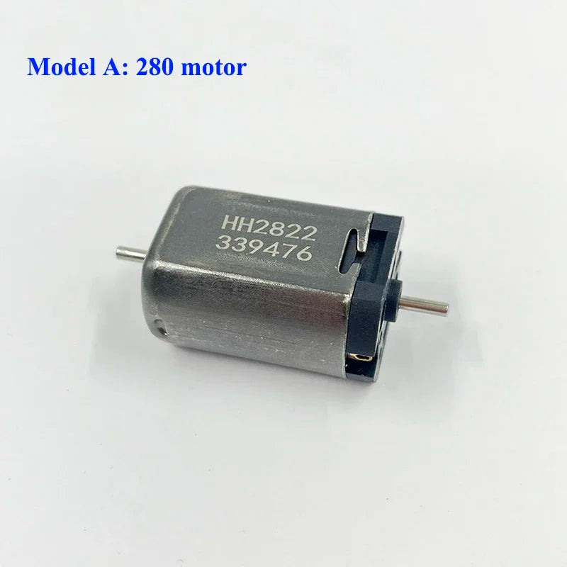 Micro 5-pole Rotor Dual Shaft 050 / 280 Motor DC6V-12V High Speed Double Axis Engine for HO Scale Model Toy Railway Train Models