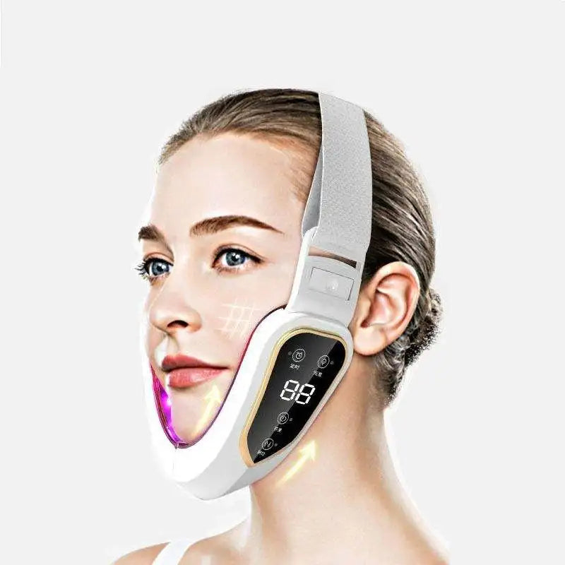 LED Photon Facial Massager — Heated Vibration Lifting Device