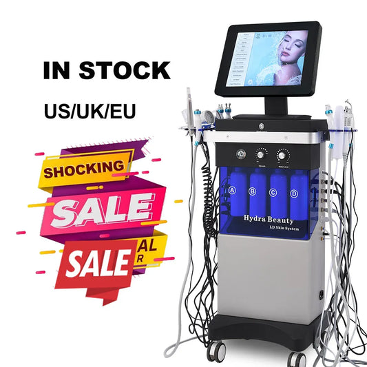 14 in 1 Water Oxygen Hydro Machine Face Lifting Deep Cleaning Dermabrasion Aqua Peeling Machine Skin beautiful equipment