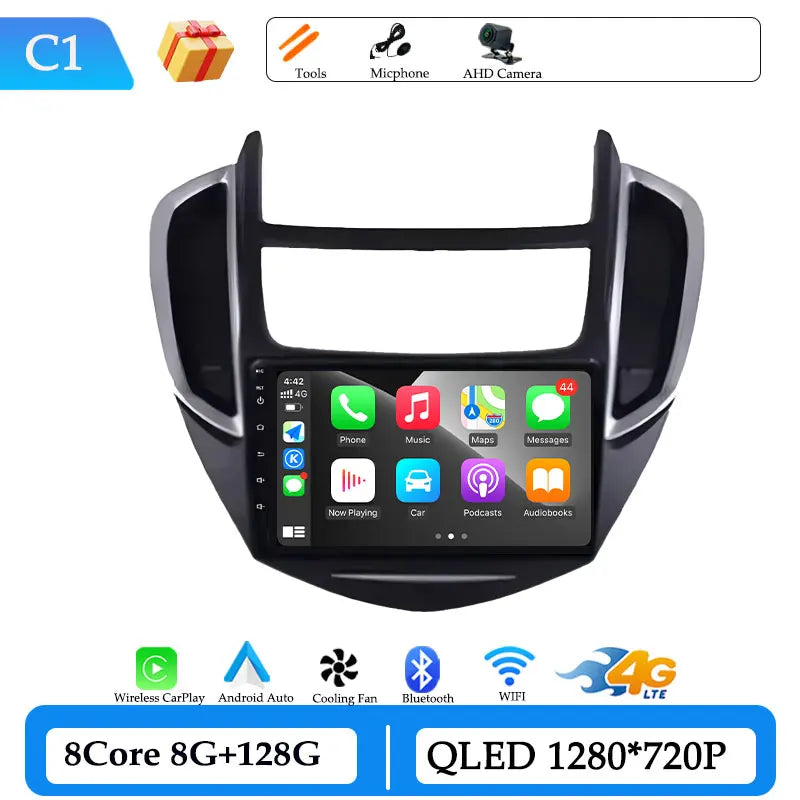 Wireless CarPlay for Chevrolet Trax 2014 - 2016 Car Radio Video Multimedia Player DSP Stereo GPS Navigation BT Split Screen WiFi