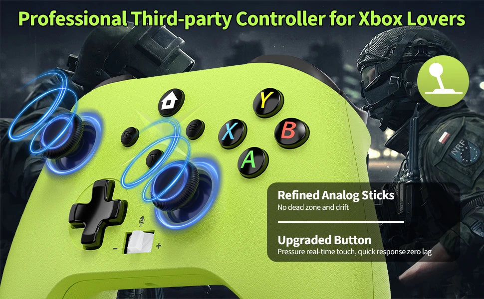 2.4G Wireless Gamepad For Xbox One ,Xbox Seris S ,X Control Xbox With Dual Vibra/Six Axis Multi Game Xbox Controller