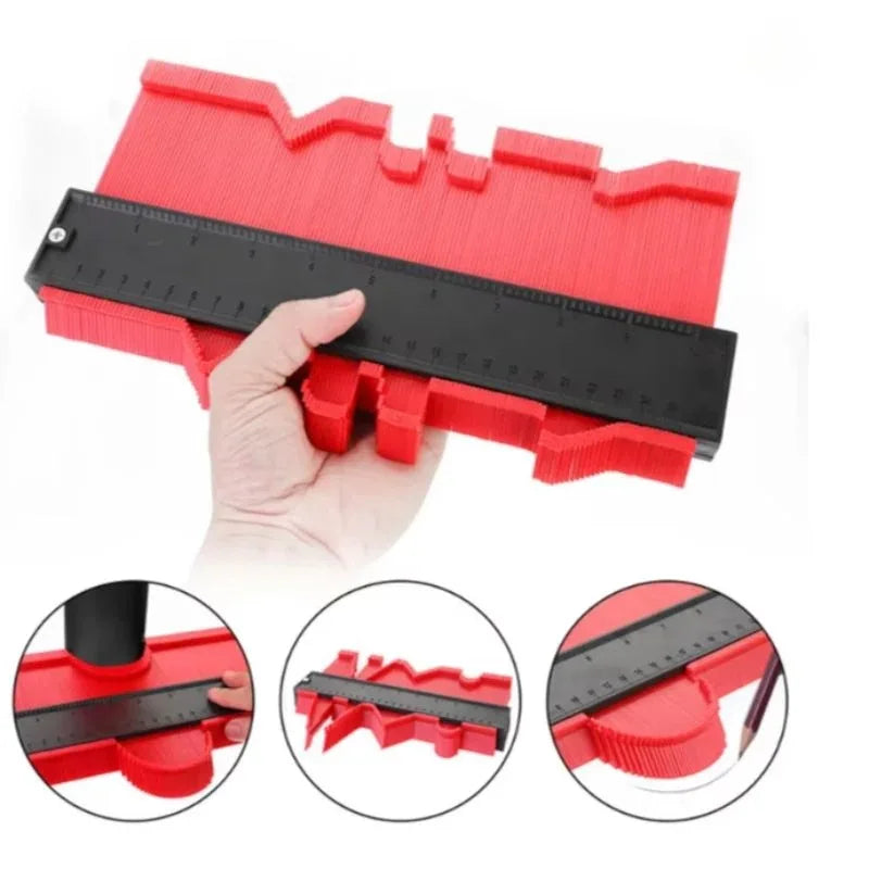 Profile Contour Gauge Ruler, Tile & Woodworking Shape Copier
