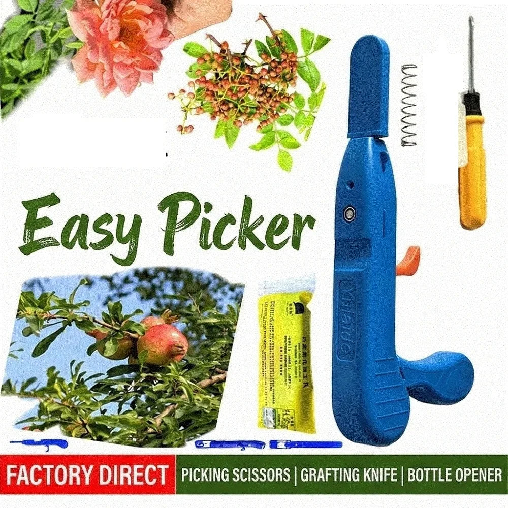 Multifunctional fruit picker harvesting tool head