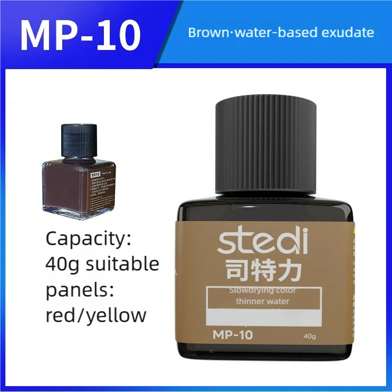 40g Stedi MP10-MP29 Water-based Fluorescent Panel Liner Paint for Model Building Fluorescent Ink Panel Line with Tools