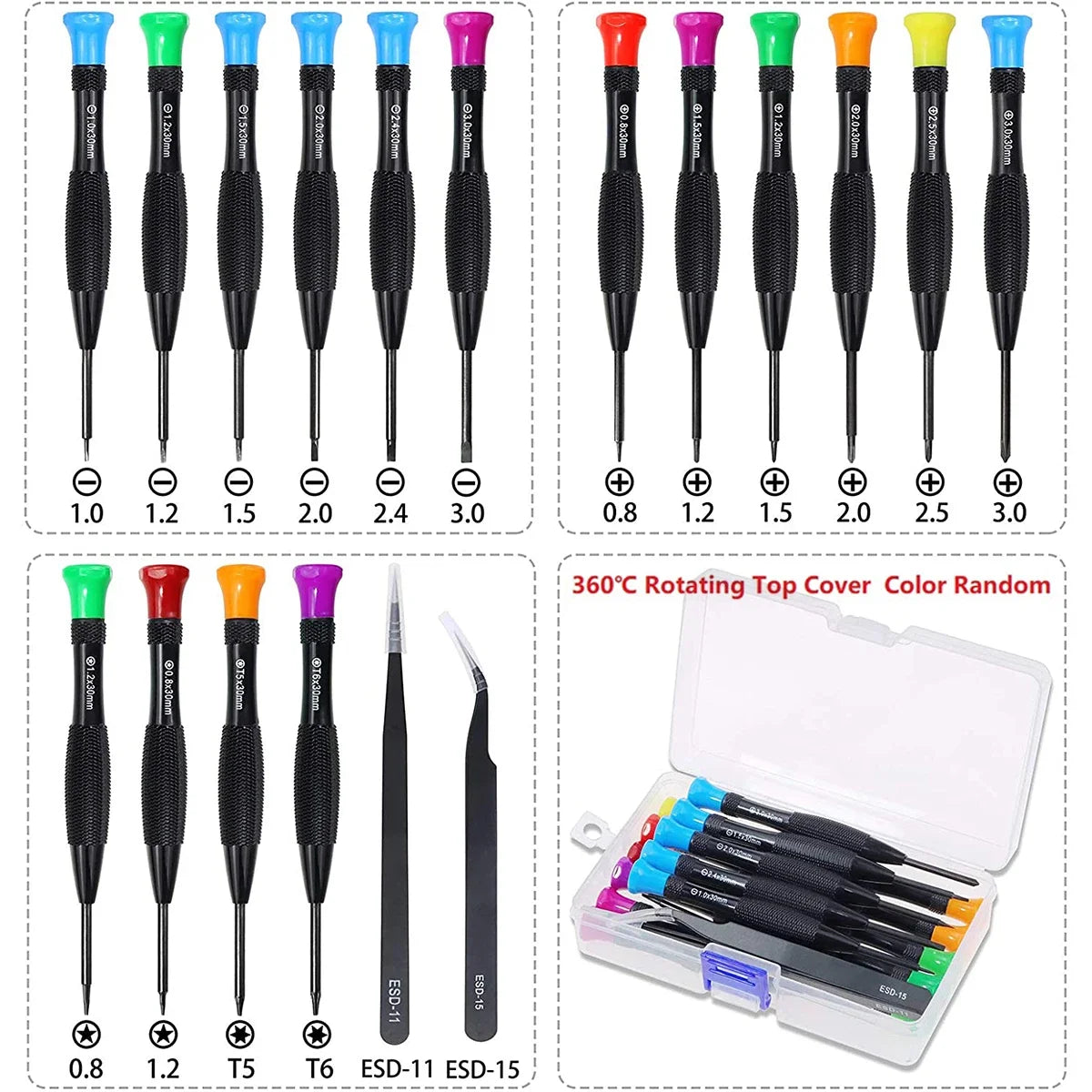 Magnetic Screwdriver Set Mini Multi-Function Magnetic Precision Screwdriver For Watch Eyeglasses Phone Repairing Hand Tools