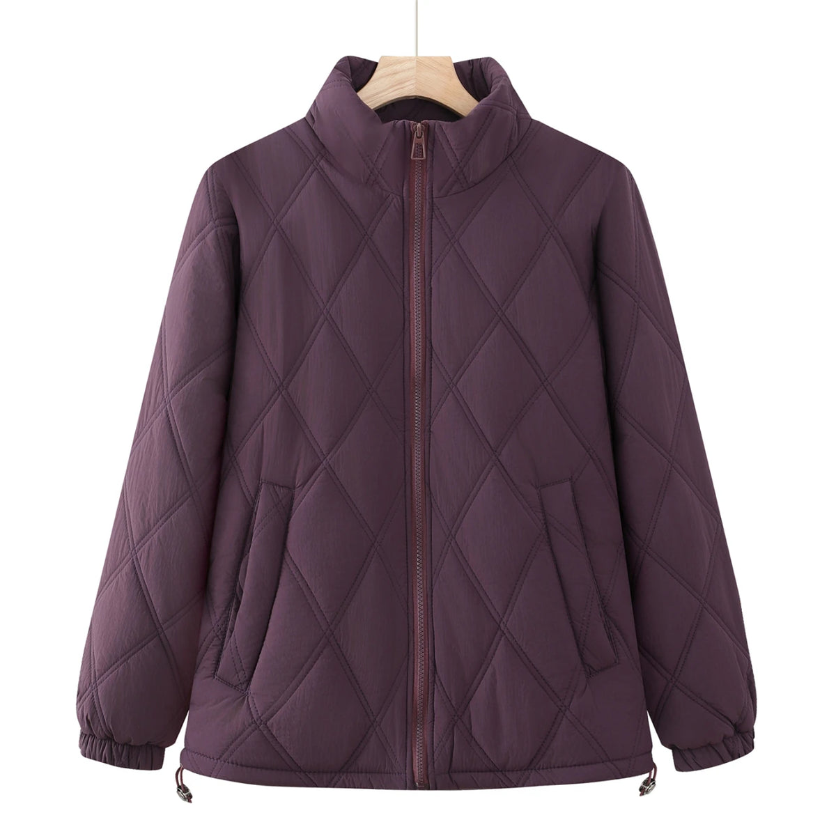 Women's Thick Fleece Short Jacket - Stand Collar Winter Top - photo 8