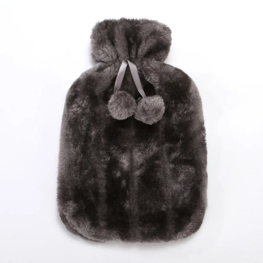 Hot Water Bottle with Soft Protective Case - Reusable Hand and Feet Warmer - photo 2