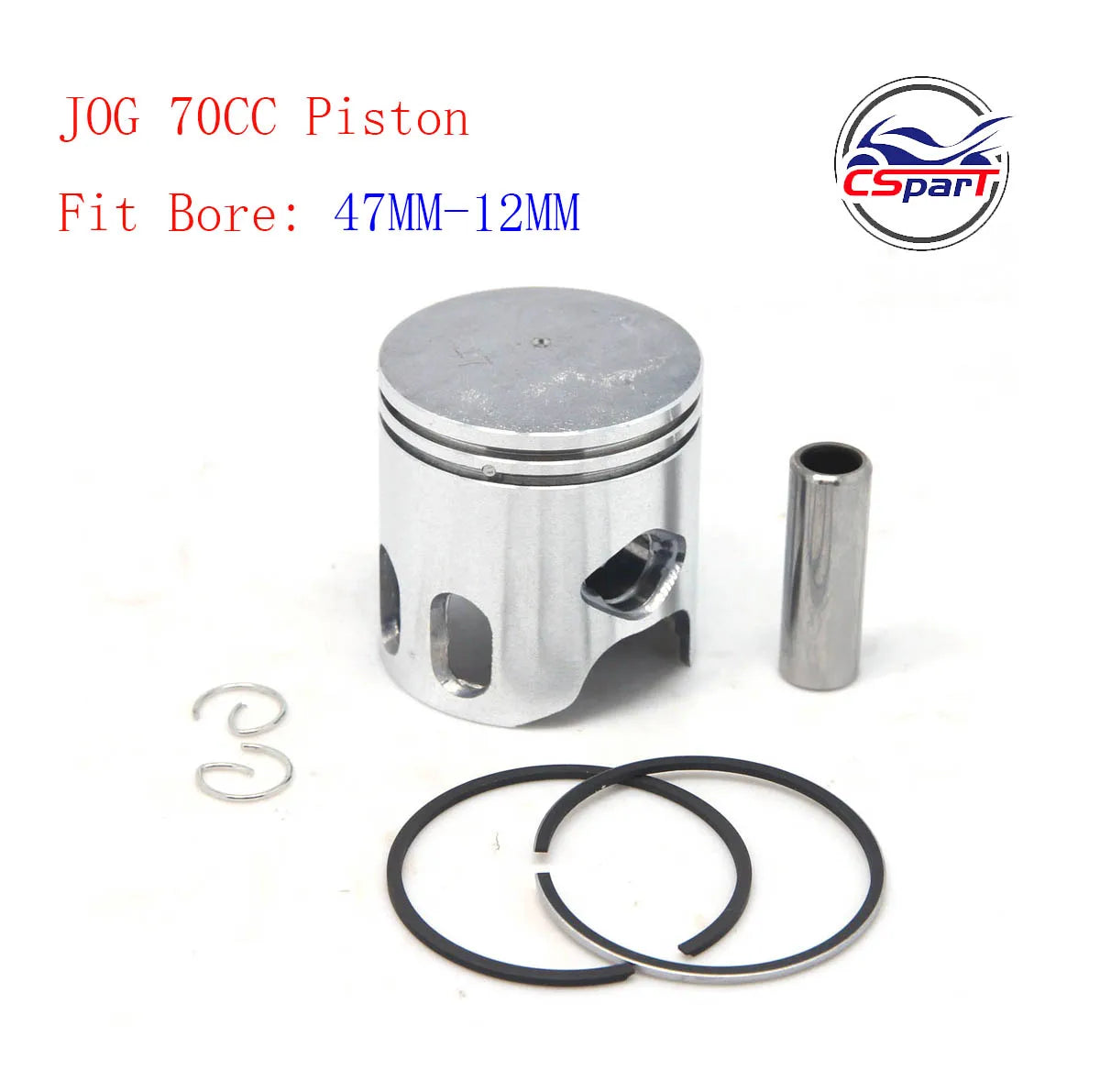 JOG 40MM 47MM 48MM 10MM 12MM Piston Kit For Yamaha 50CC 70CC 80CC Minarelli EVO 5BM 5SU 1E40QMB Keeway Roketa Scooter ATV Buggy