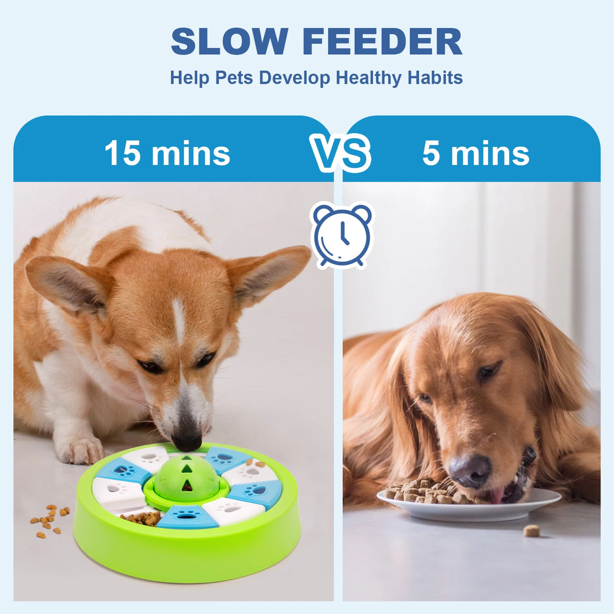 Puzzle Slow Feeder Bowl - Treat Dispenser Game for Dogs & Cats - photo 5