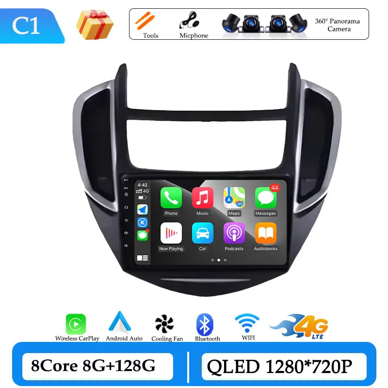 Wireless CarPlay for Chevrolet Trax 2014 - 2016 Car Radio Video Multimedia Player DSP Stereo GPS Navigation BT Split Screen WiFi