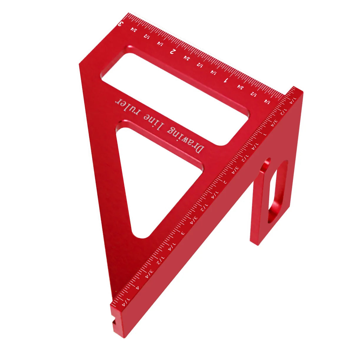Carpenter Square -Woodworking Square Protractor Aluminum/Plastic Ruler 3D Multi Angle 45/90 Degree Layout Measuring Ruler