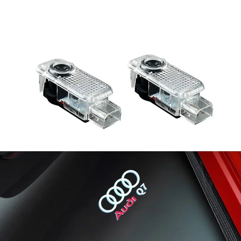 LED Door Projector Welcome Light for Audi A1/A3/A4/A5/A6/A7/Q2/Q3/Q5/Q7/Q8/S3-S8/TT/RS