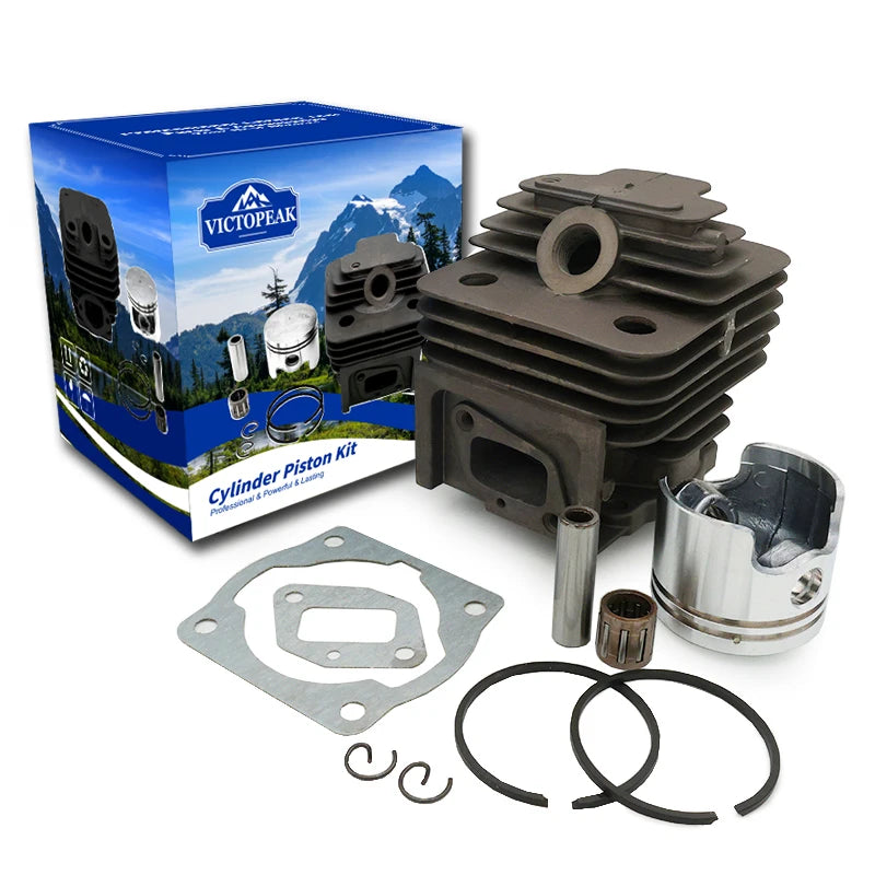 Garden Equipment Replacement 44mm & 40mm Cylinder Piston Kit for 44-5 & 40-5 Brush Cutter Engine 44F 5 & 40F 5