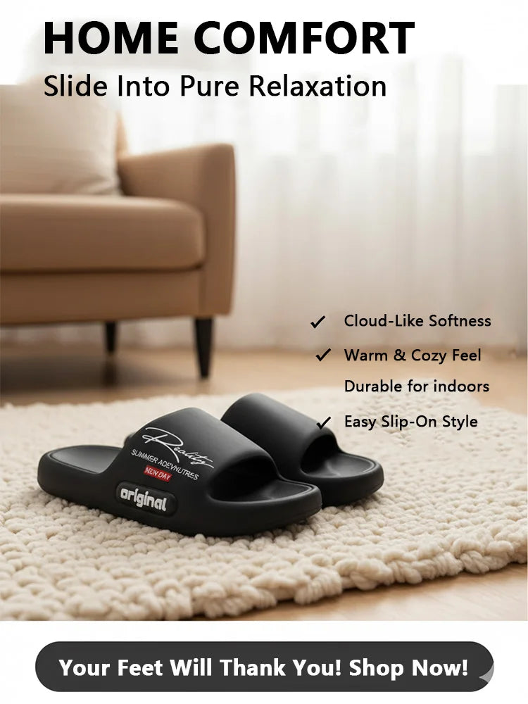 Lightweight EVA Indoor/Outdoor Slippers - Soft Comfort Slides