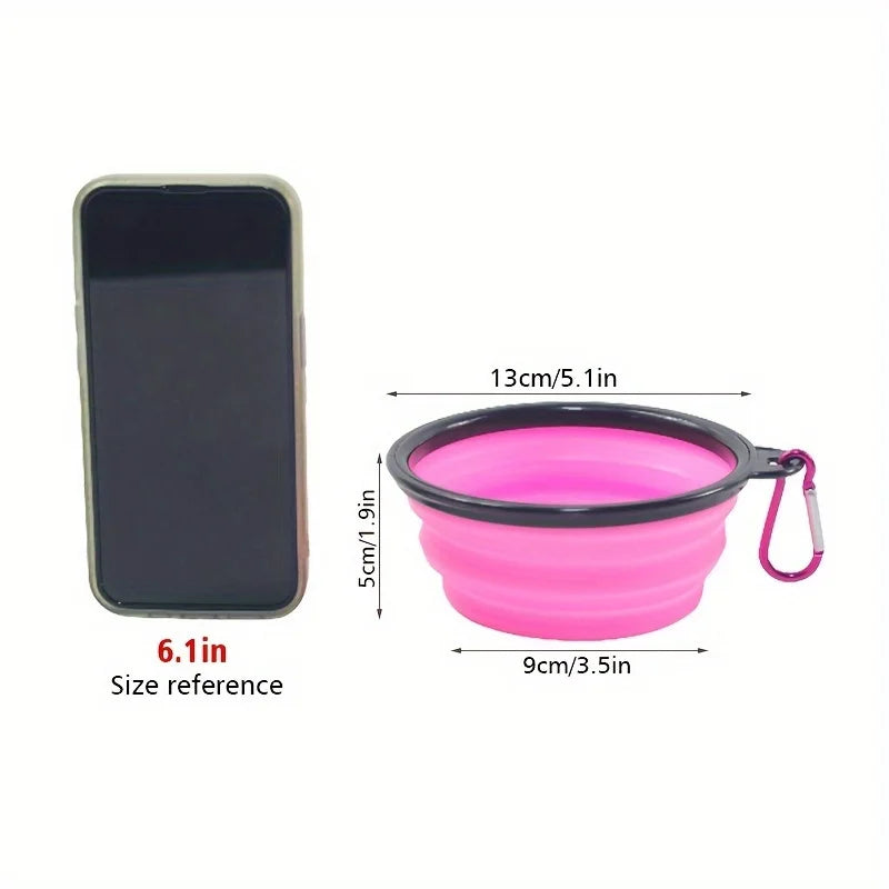 Collapsible Silicone Dog Bowl - Portable Travel Water Bowl – photo 3