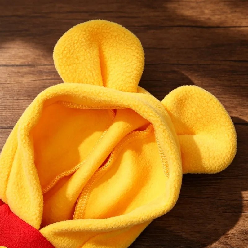 Cartoon Fleece Dog Hoodie - Warm Pullover for Small Dogs – photo 3
